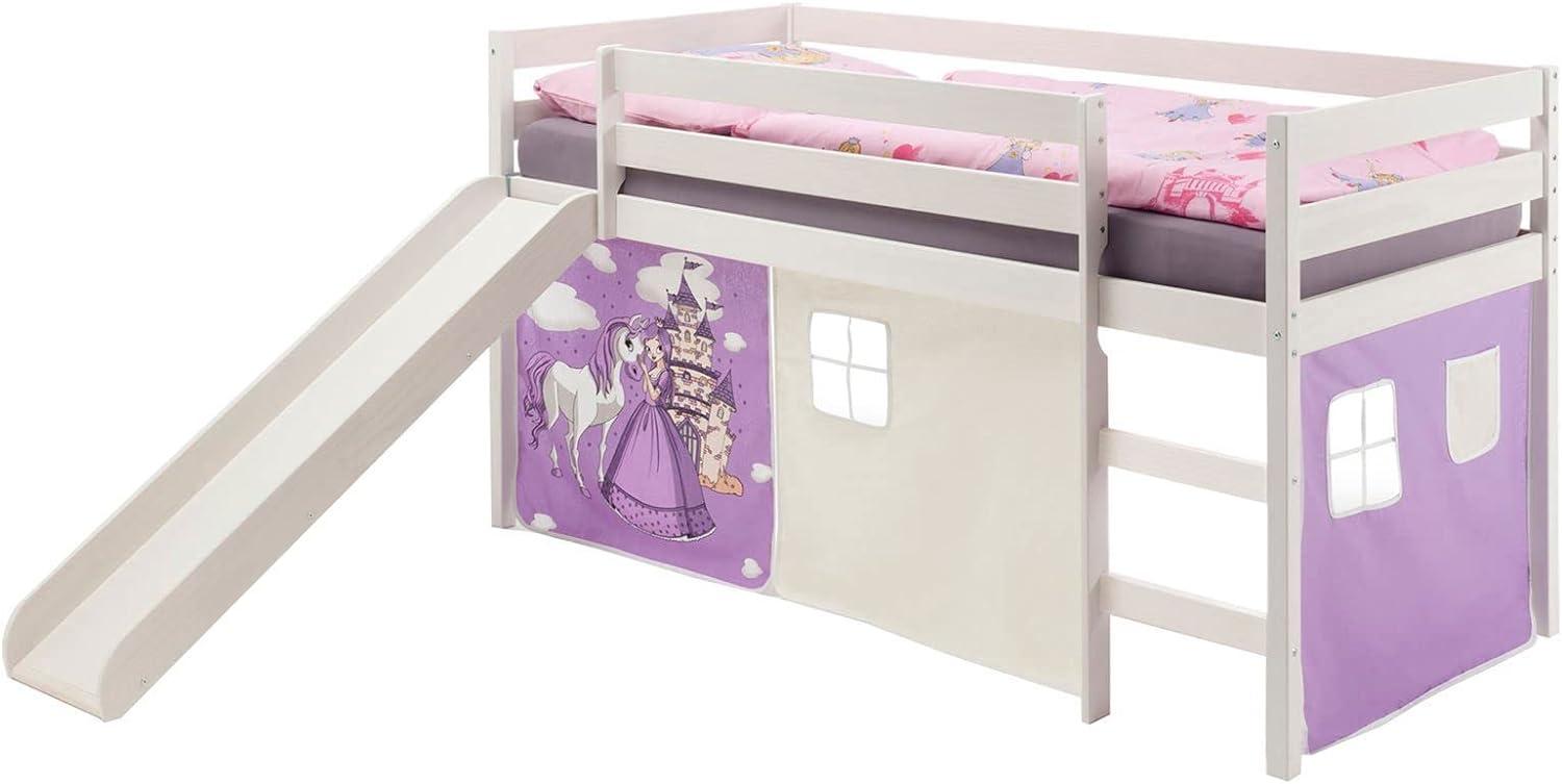 IDIMEX 'Benny' Spielbett inkl. Vorhang 'Prinzessin' lila Bild 1