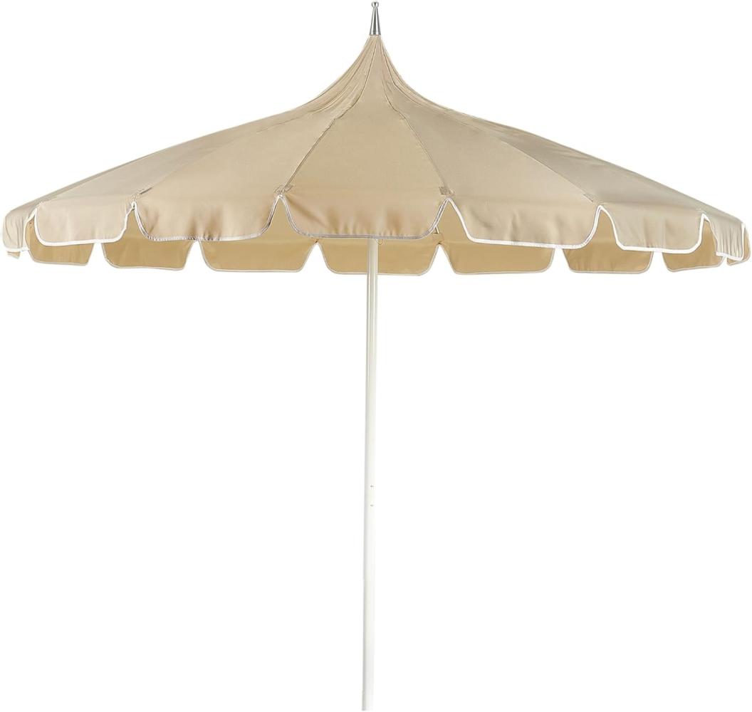 Sonnenschirm ⌀ 245 cm beige MINOA Bild 1