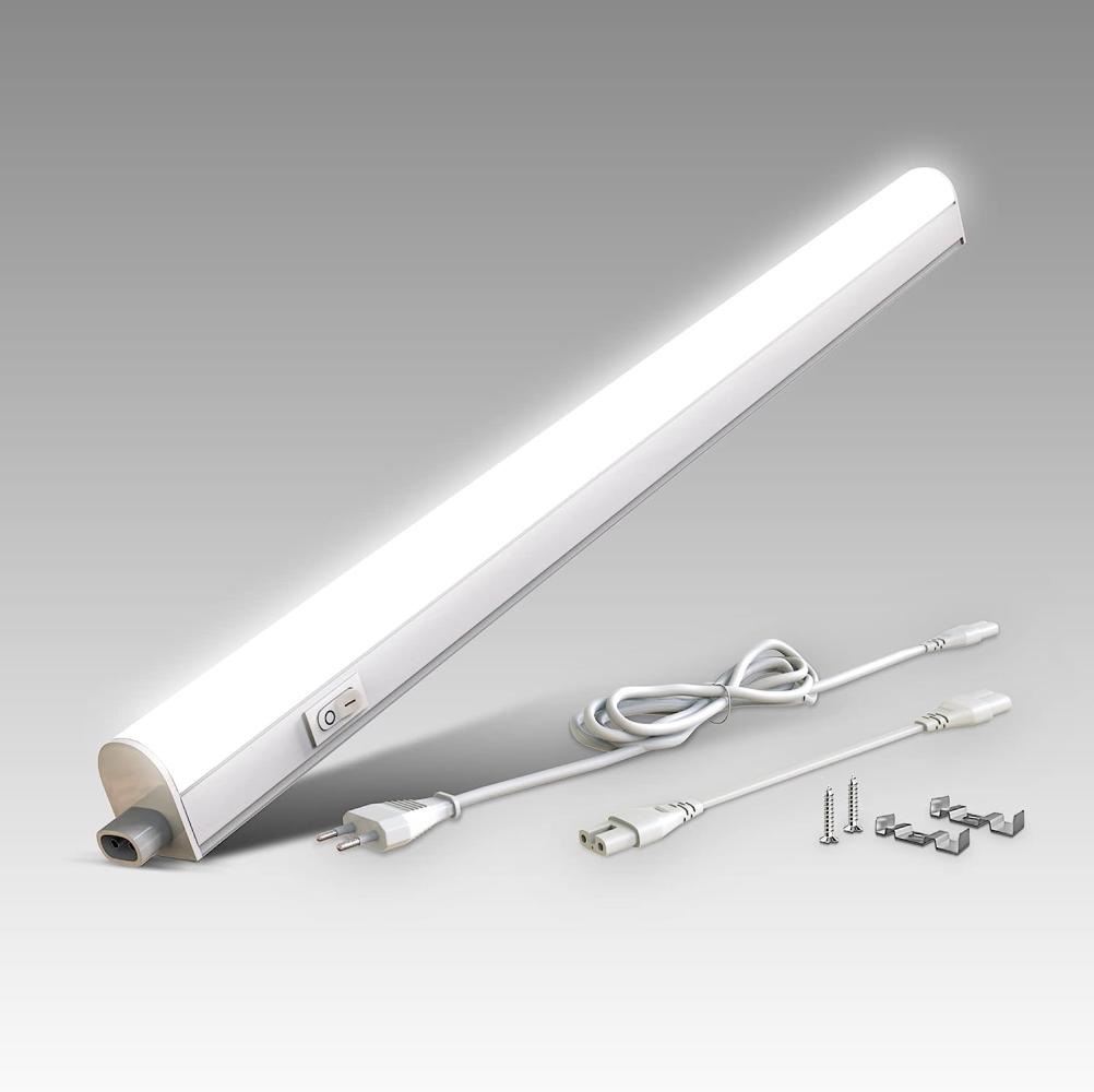 B.K.Licht LED Unterbauleuchte LED Lichtleiste 700lm 4.000K 573x22x30mm 8W - BKL1226, LED fest integriert, Neutralweiß, Küchenleuchte Küche Werkstatt Bild 1