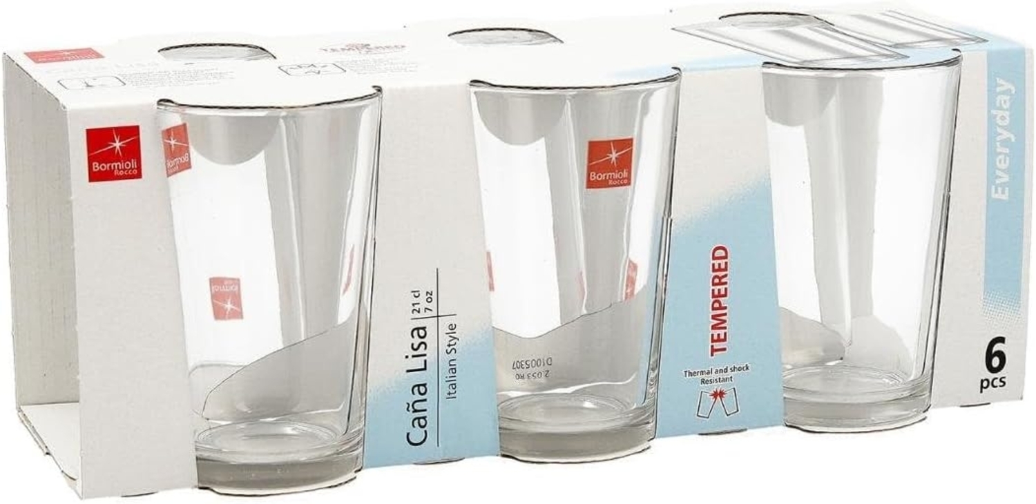 Gläserset Bormioli Rocco Bier 6 Stück Glas 220 Ml Bild 1