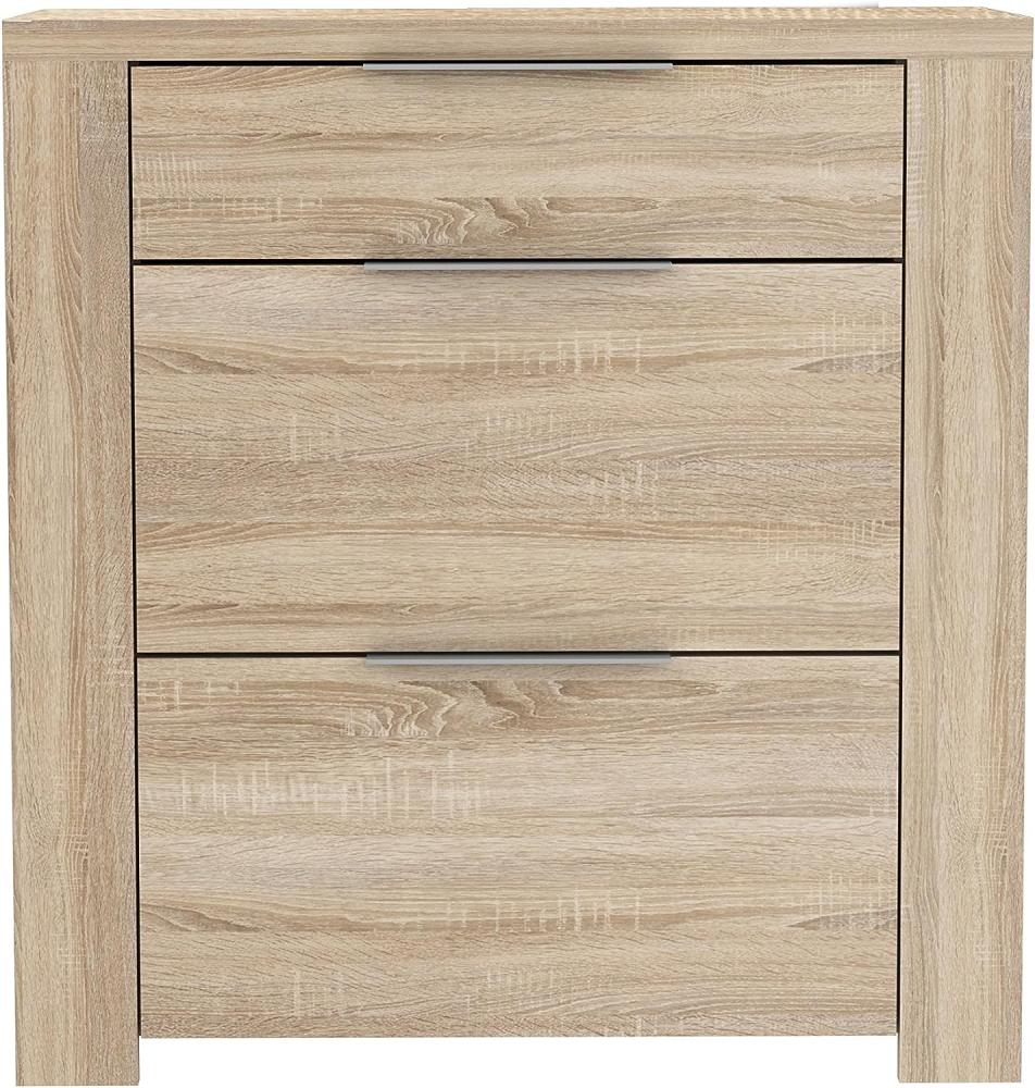 FORTE Calpe Schuhschrank, Holzwerkstoff, Beige, 99,4 x 105,2 x 42 cm Bild 1