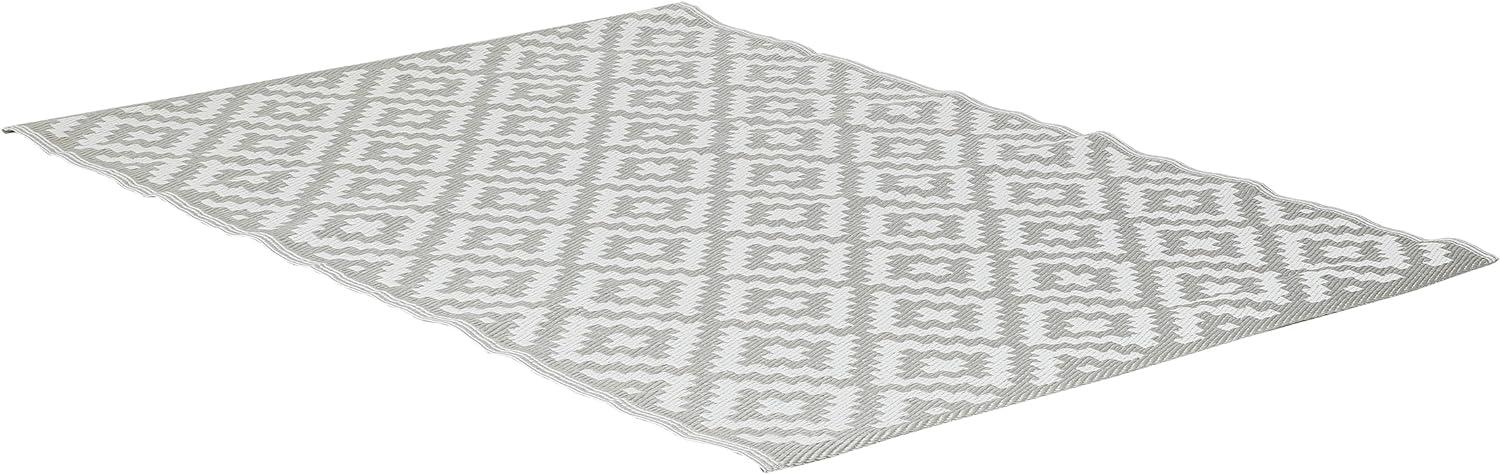 greemotion Outdoor-Teppich Santo aus Kunststoff, beigefarbener Teppich mit Muster, pflegeleichter Wendeteppich für in- & outdoor, ca. 200x150 cm Bild 1