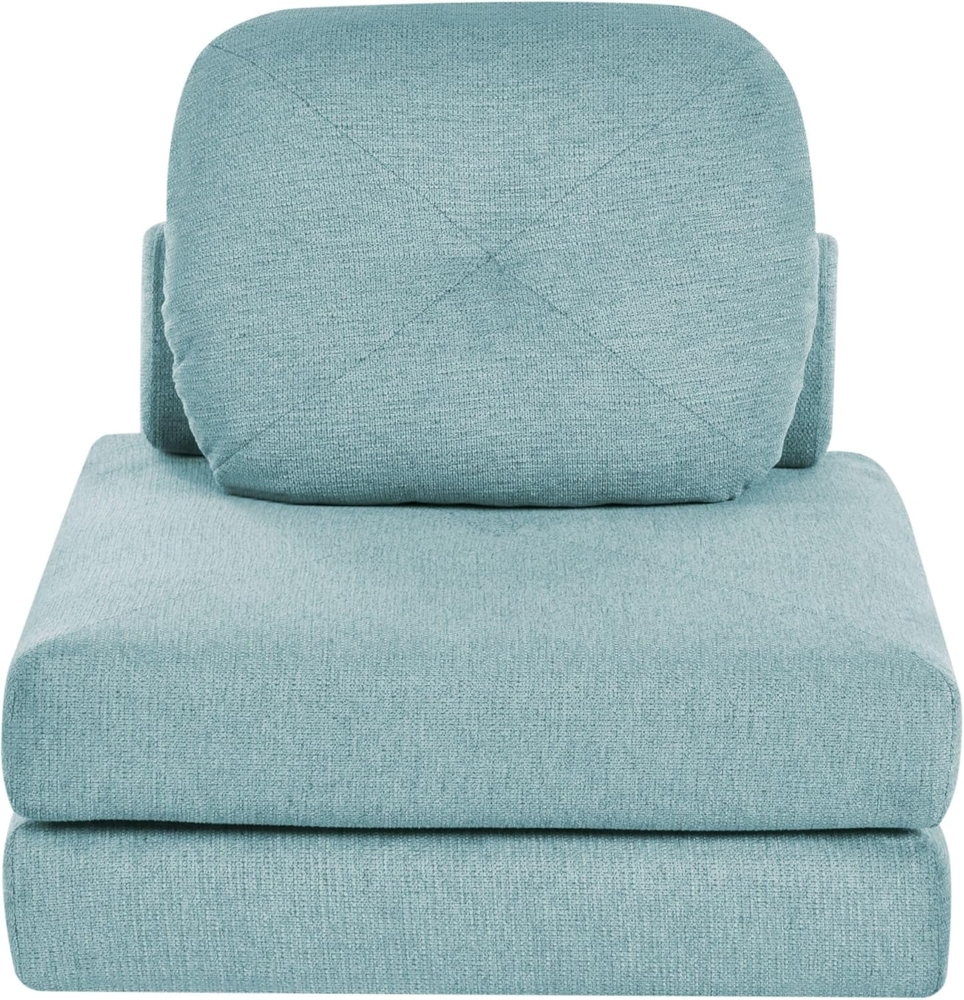 1-Sitzer Schlafsofa OLDEN Stoff Mintgrün Bild 1