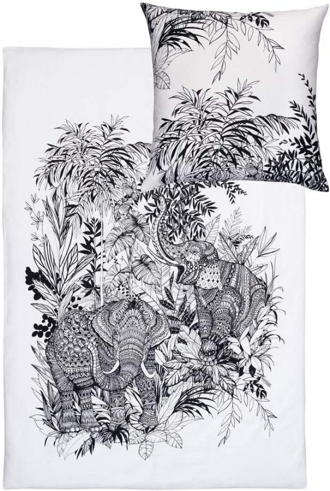 Estella Mako-Satin Bettwäsche Impulse Kibali Weiss Bild 1