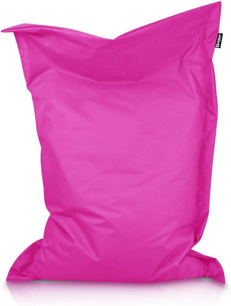 BuBiBag XXL Sitzsack, Outdoor Sitzsäcke für Kinder und Erwachsene, Bodenkissen Beanbag Fatboy wetterfest (Pink 145x110 cm) Bild 1