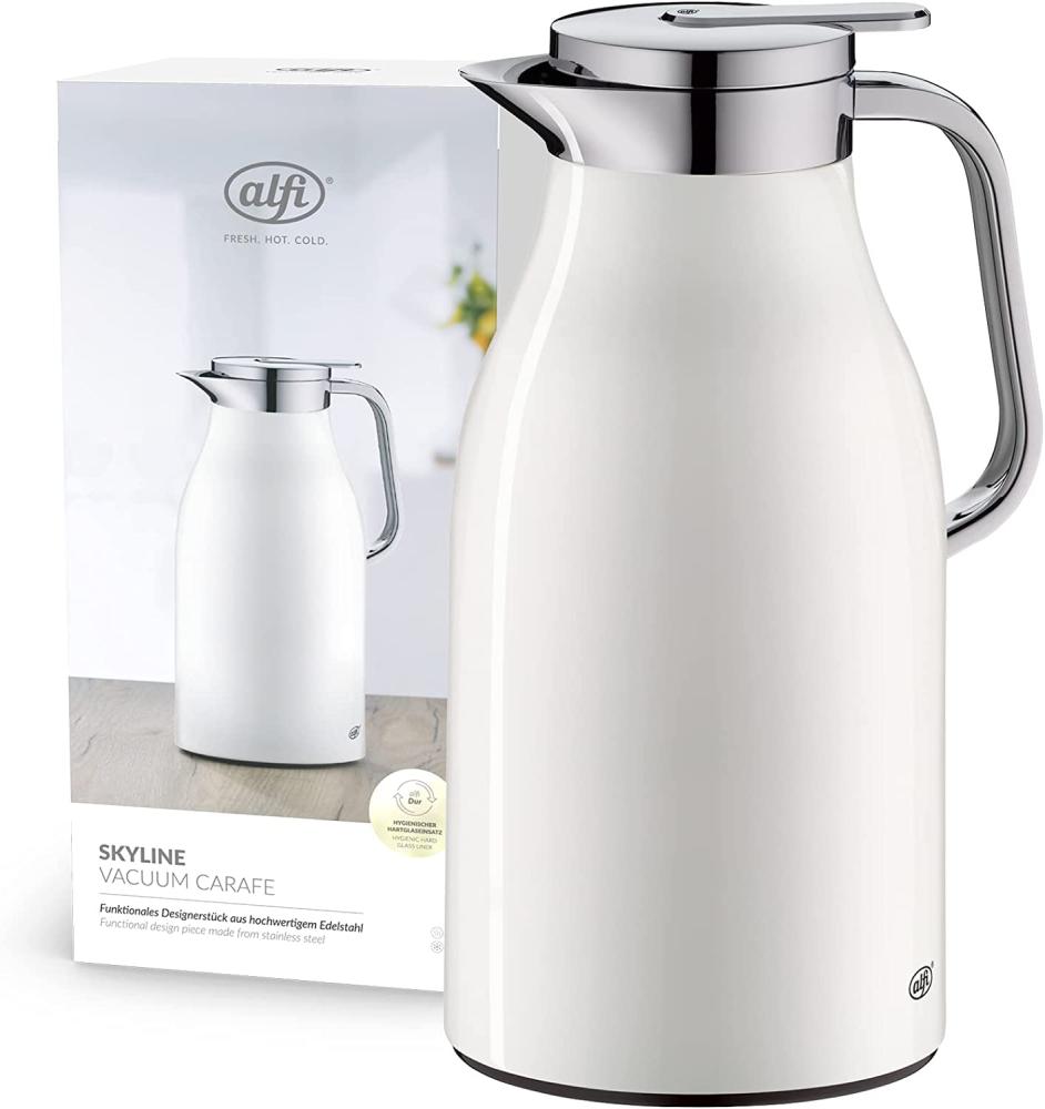 Alfi Isolierkanne Skyline, Thermokanne, Edelstahl, Coconut White Matt, 1. 5 L, 1321211150 Bild 1