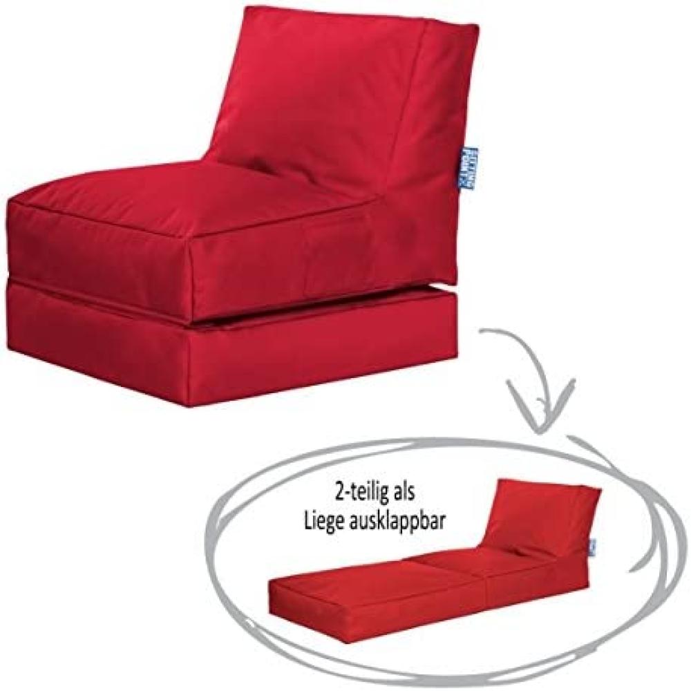 Sitting Point Sitzsack Twist Scuba rot Bild 1