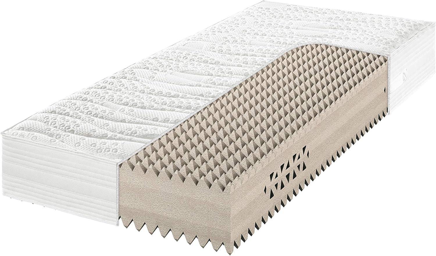Kaltschaummatratze 27 cm - Ultra HQR©-Schaumkern - Frankenstolz PYRAMEDUS KS 90x200 cm-H2=medium Bild 1