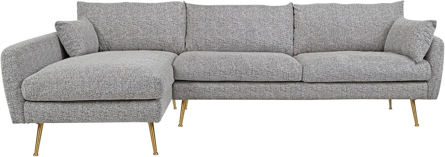 HTI-Living Ecksofa Ecksofa Antonius Webstoff Grau links, Stück 1 Teile, Polsterecke mit Kissen Bild 1