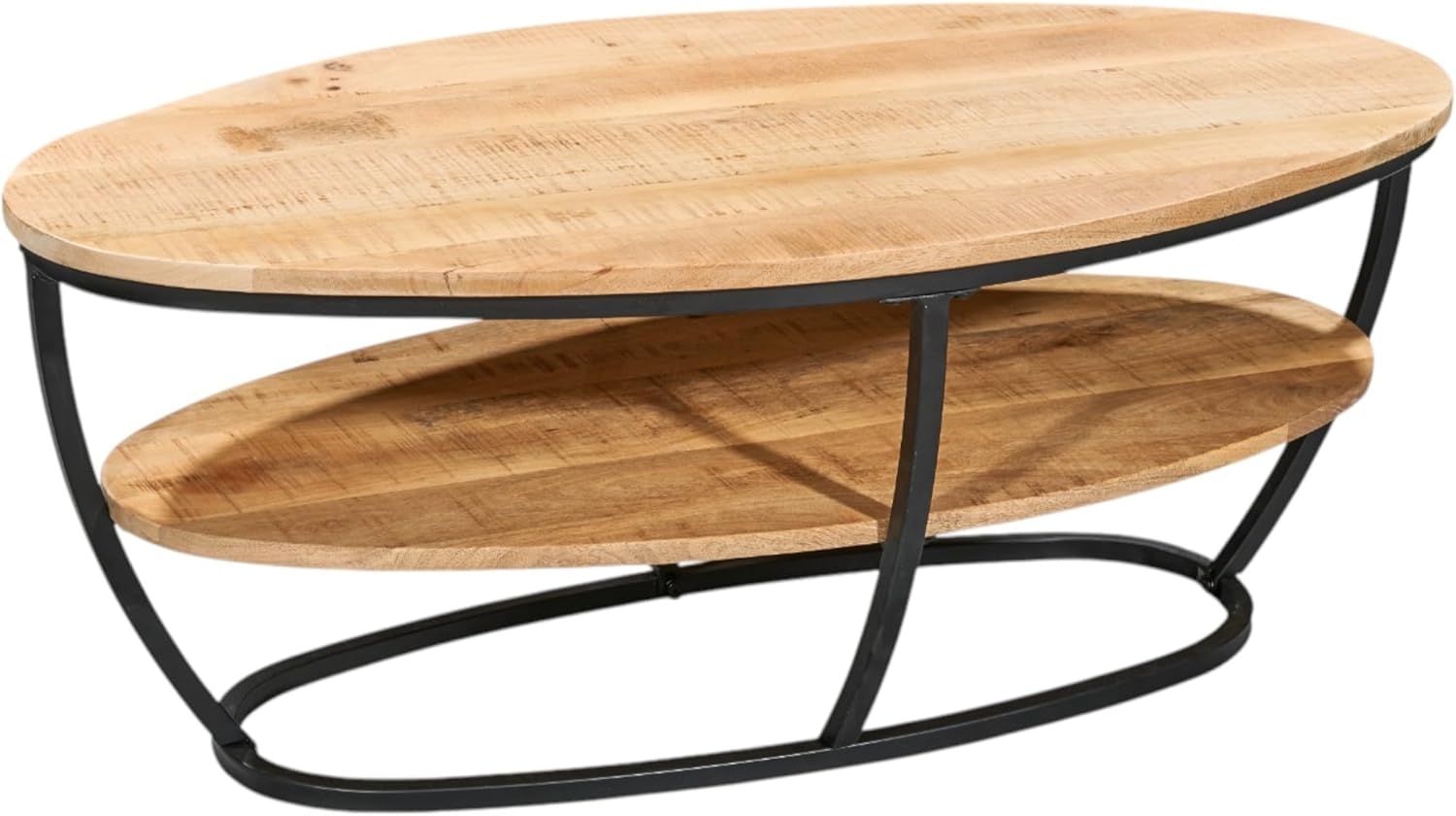 moebel-dich-auf Couchtisch JAIPUR 2, Tischplatte aus hochwertigem Mango Holz Bild 1