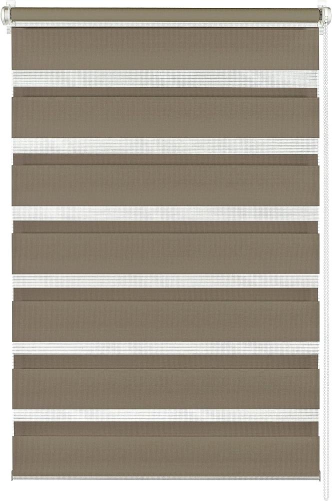 Gardinia EasyFix Doppelrollo mocca 120 x 150 cm Bild 1