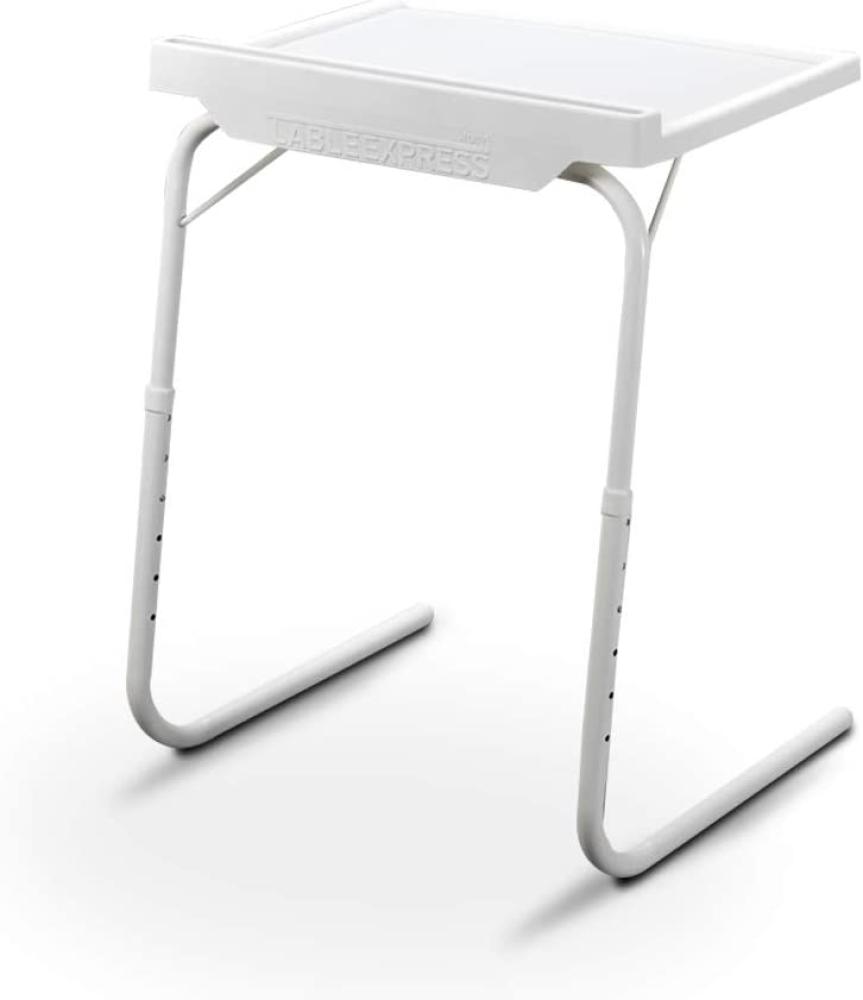 Table Express | Beistelltisch | Couch-Tisch | Serviertisch | bis 25 kg Traglast | 18 Einstellmöglichkeiten | Halterung für Tablet & Smartphone Bild 1