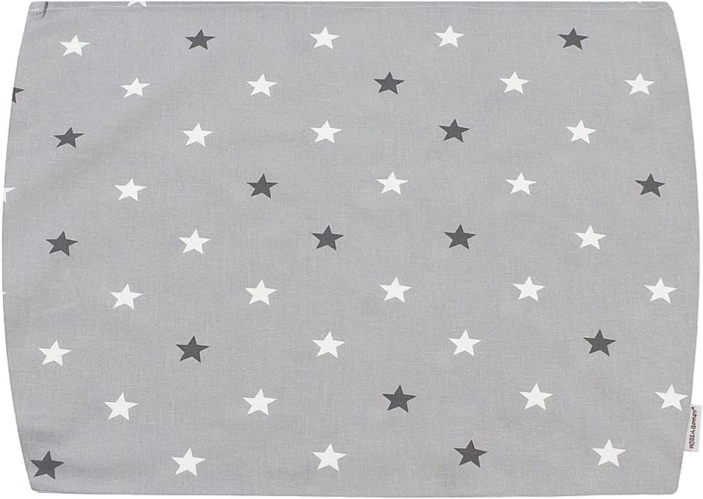 HOBEA-Germany Baby-Lagerungsbezug für Stillkissen XXL Lagerungskissen Schwangerschaftskissen Seitenschläferkissen groß (Sternenmuster grau) Bild 1