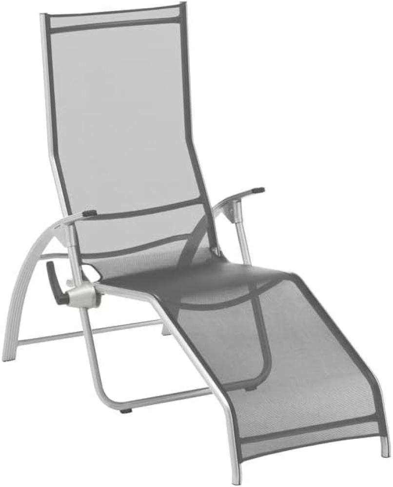 Kettler Bäderliege Tampa Aluminium silber/Outdoorgewebe anthrazit ergonomische Sonnenliege kippbar Bild 1