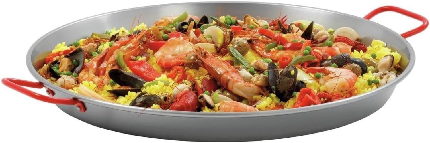 Paella-Pfanne Stahl poliert, 460mm Bild 1