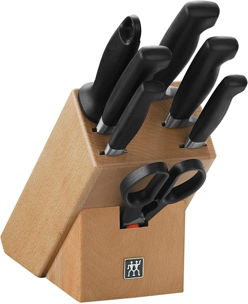 ZWILLING **** VIER STERNE Messerblockset 8-tlg, Natur Bild 1