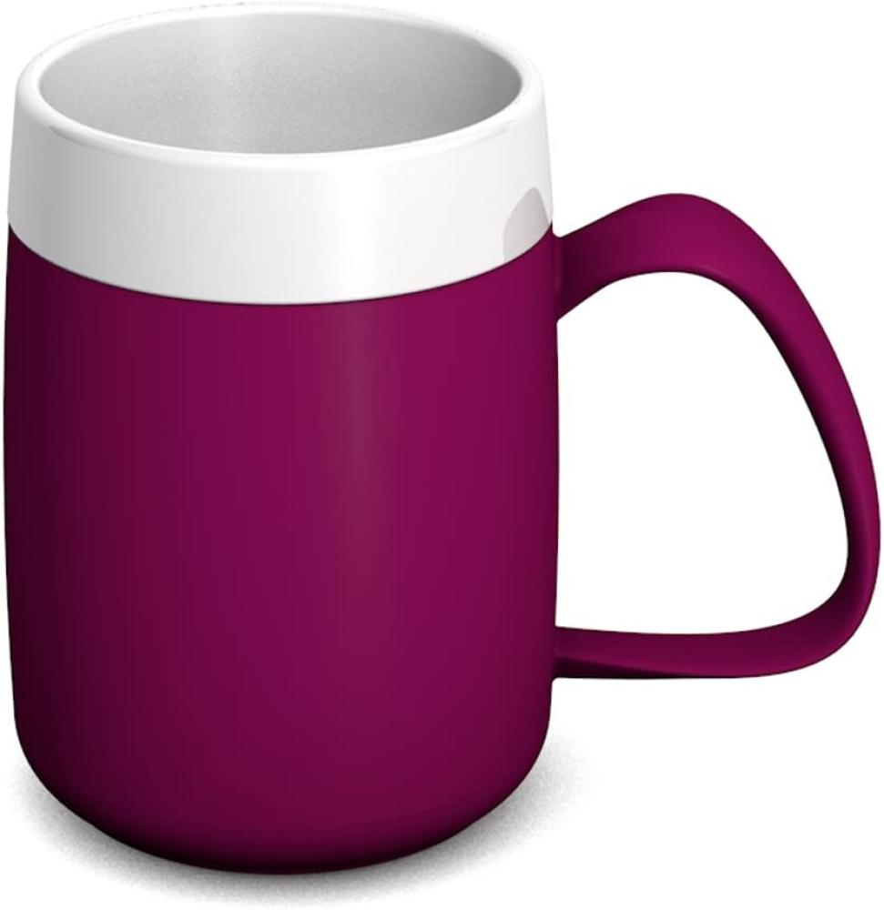 Ornamin Thermobecher 260 ml brombeer doppelwandige Tasse aus Kunststoff hält Getränke lang in der gewünschten Temperatur Isolierbecher Thermotasse Bild 1