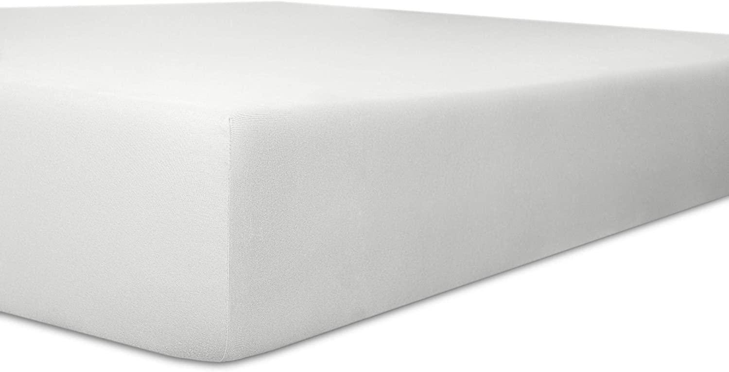 Kneer Qualität 22 Vario-Stretch Topper-Spannbetttuch 120 x 200 x 4-12 cm 01 weiss Bild 1