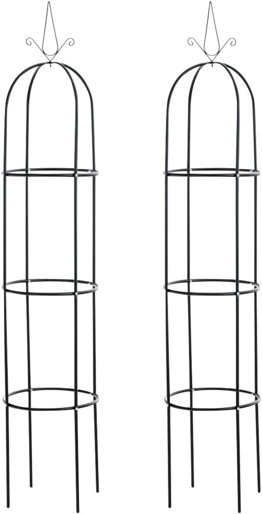 CLP Rosensäule Romantika,schwarz 2er Set Bild 1