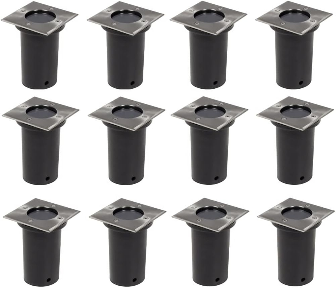 vidaXL Outdoor Bodenleuchten 12 Stk. Quadratisch 160437 Bild 1