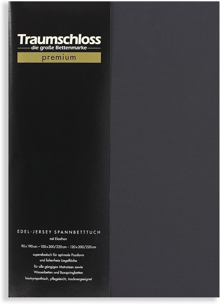 Spannbettlaken Topper, Traumschloss, Jersey, Gummizug: rundum, (1 Stück), 165g/m², 95% gekämmte Mako Baumwolle, 5% Elasthan Bild 1