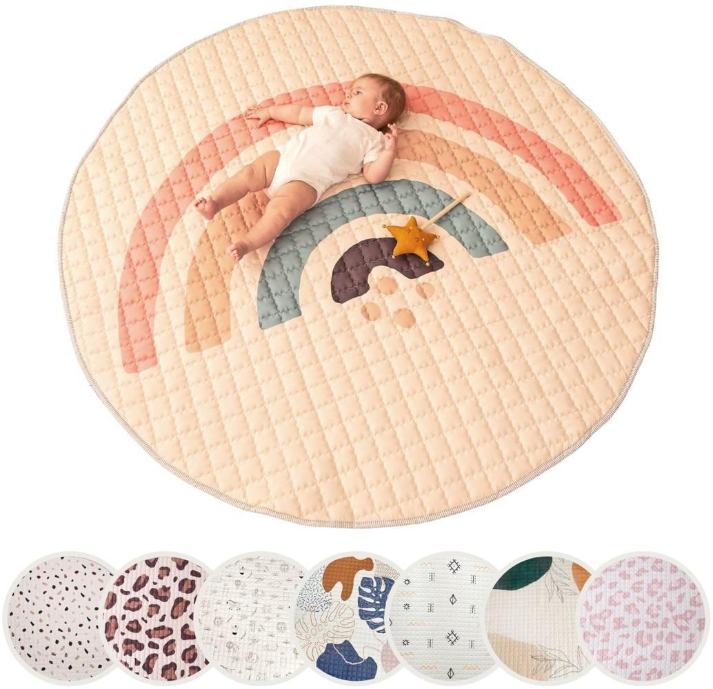 Krabbeldecke für Baby 1,5m, Krabbelmatte, Spielmatte mit Rutschfester Unterseite, Hakuna Matte Bild 1