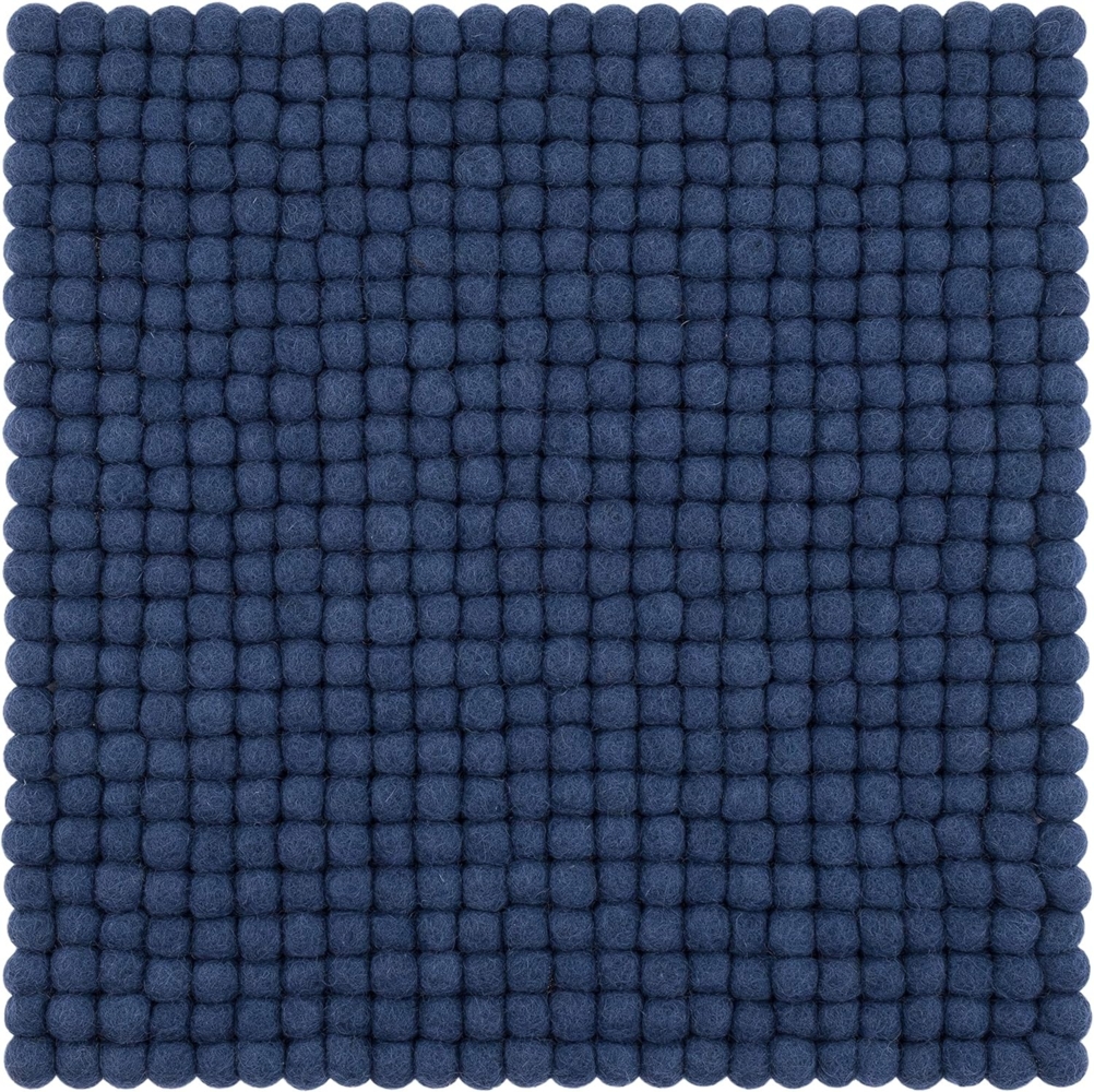 myfelt Stuhlkissen Filzkugel Sitzauflage eckig - 36x36 cm, 100% reiner Schurwolle, quadratisch, schmutzabweisend Bild 1