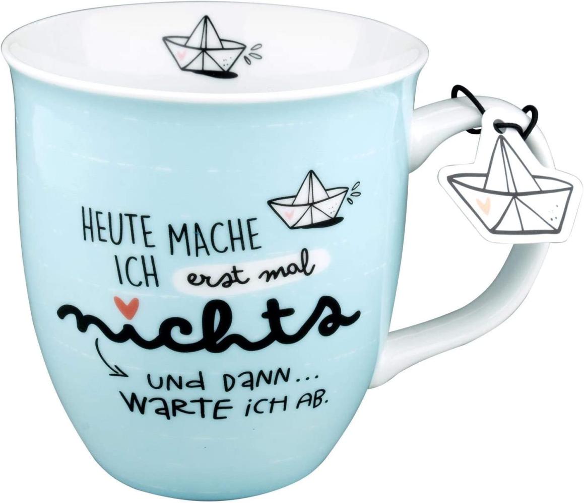 Tasse, maritim mit Spruch Heute mache ich erstmal nichts Bild 1