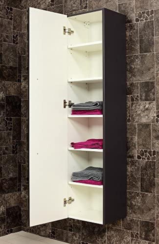 Badmöbel Hochschrank Homeline Anthrazit 35x150 cm Bild 1