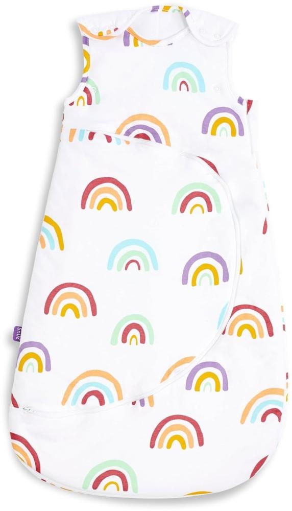 Snüz Baby Schlafsack, 1. 0 Tog Regenbogendesign 100% Baumwolle, mit Reißverschluss für Einfaches Windelwechseln, Maschinenwaschbar, 0-6 Monate SW007AJ Rainbow Bild 1