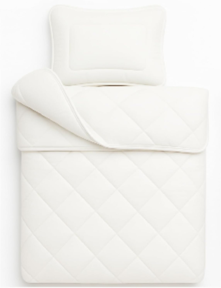 Julido 4-Jahreszeiten Kinderbett 100x135 cm Decke mit 200+300g Füllung und Kissen 40x60 cm mit 150g Füllung Microfaser Bild 1