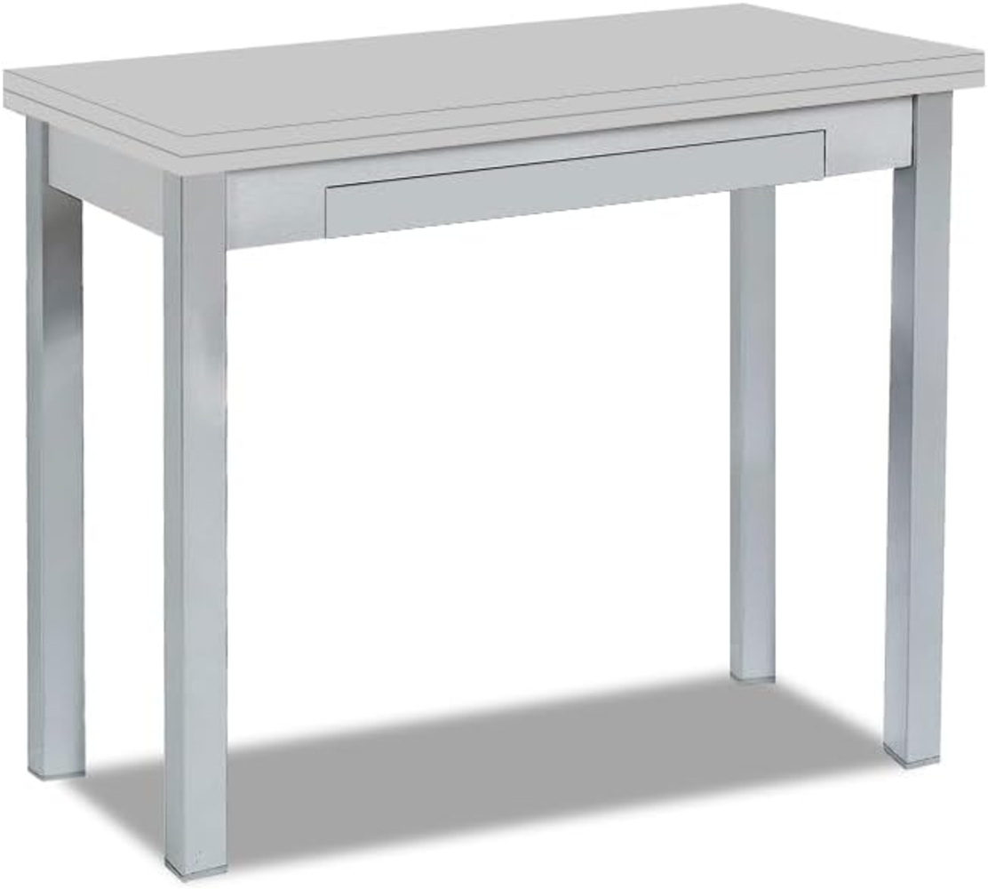 ASTIMESA Buchart: Küchentisch, Metall, Grau, 80x40 cm Bild 1