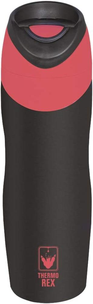 Thermo Rex Isolierbecher 450 ml schwarz rot Trinkflasche Bild 1