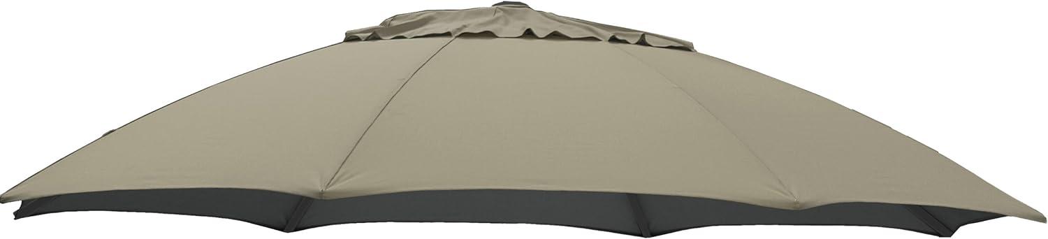 Ersatzbezug taupe/ braun-meliert zum Easy Sun Ø 375cm, 100% Polypropylen, Stoff B056 Bild 1