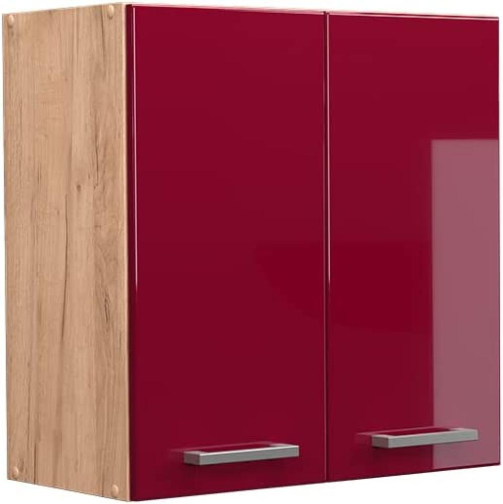 Vicco Küchenschrank Hängeschrank Unterschrank Küchenzeile R-Line Eiche Bordeaux Bild 1