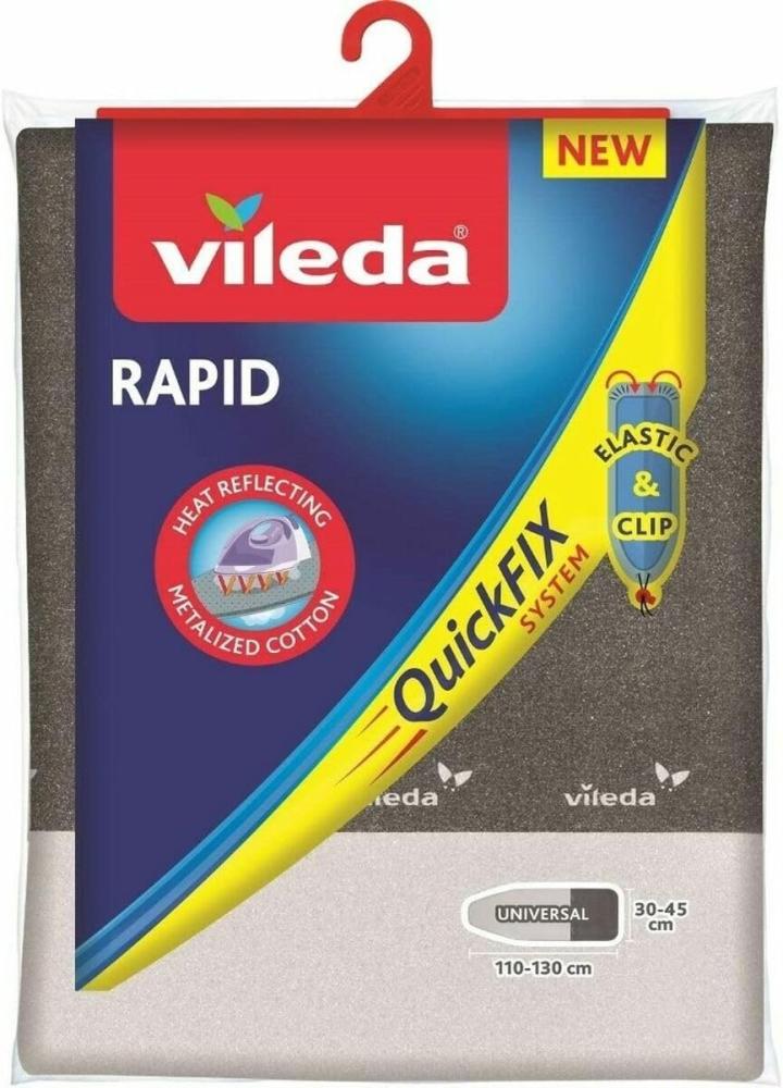 VILEDA Bügeltischbezug Viva ExpRapid 120-130x38-45cm silbergrau-metallic Bild 1