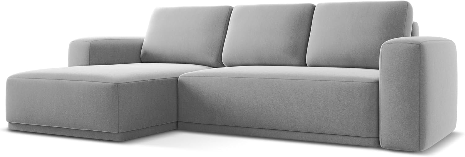 Ecksofa mit Schlaffunktion Links Kaila in Samtstoff Bild 1