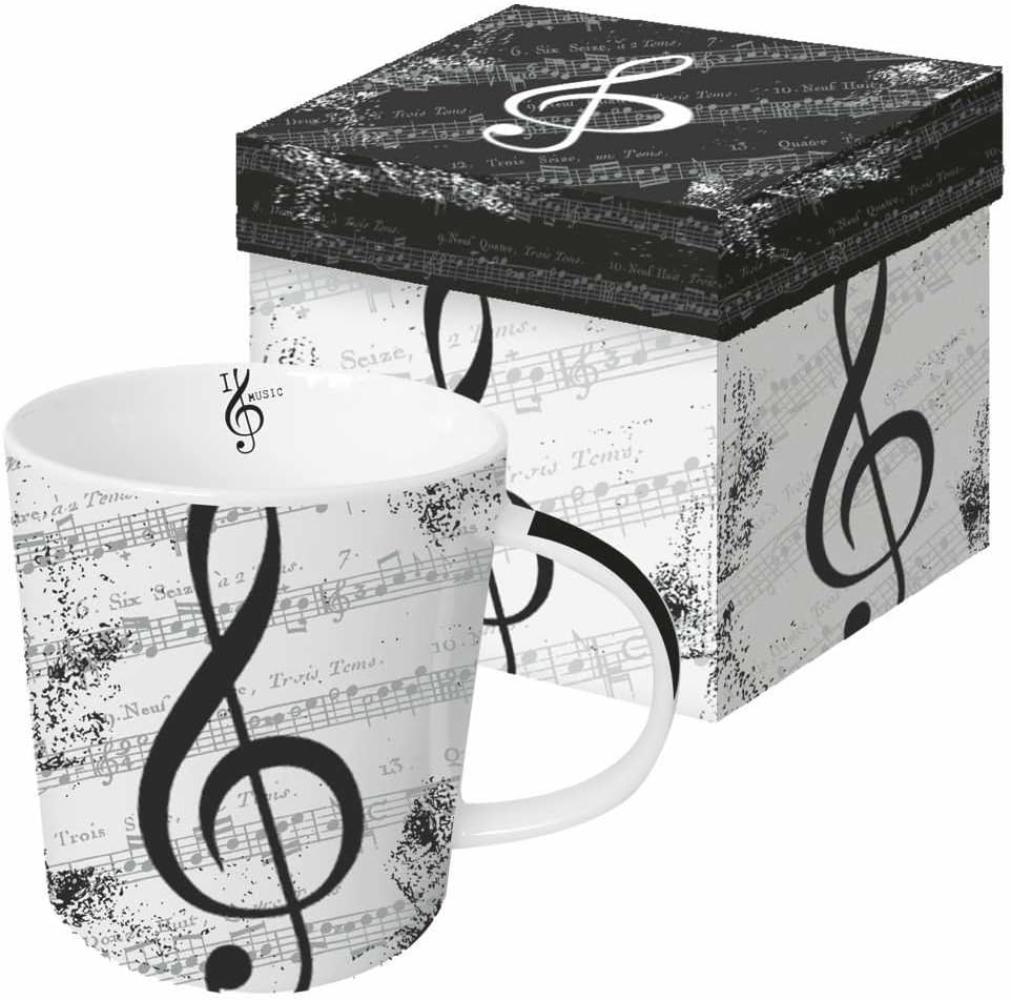 PPD Trend Mug I love Music, in Geschenkbox, Tasse, Teetasse, Kaffee Becher, 350 ml, 602612 Bild 1