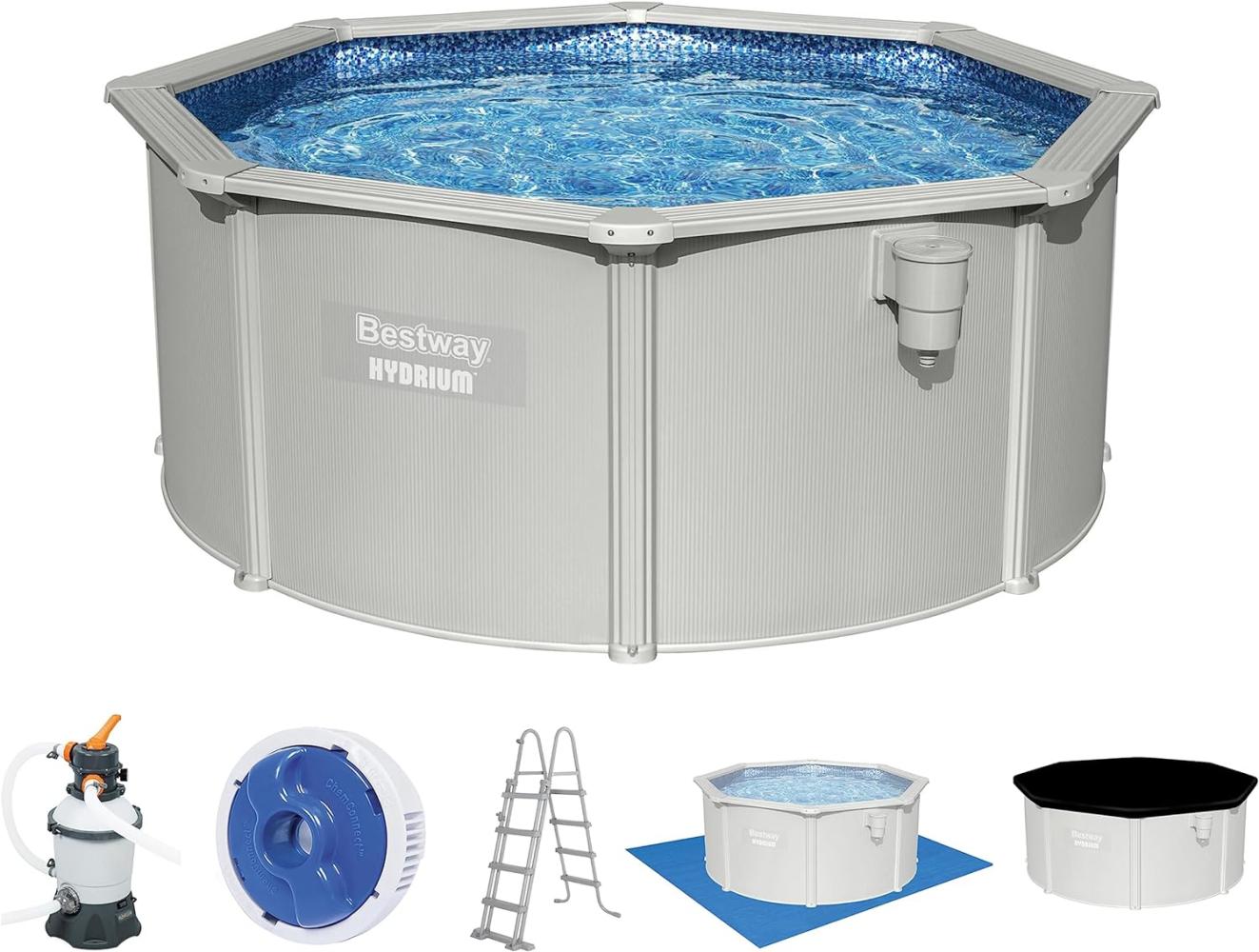 Bestway 'Hydrium™ Swimmingpool-Set Ø 300 x 120 cm' Stahlwandpool Komplettset Bild 1