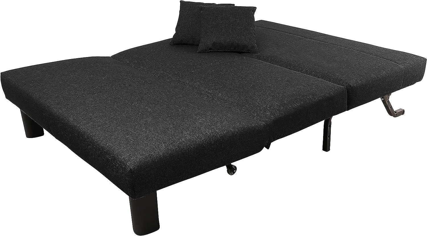 Max Winzer Faltsofa Columbus 145 x 100 x 84 cm schwarz Bild 1