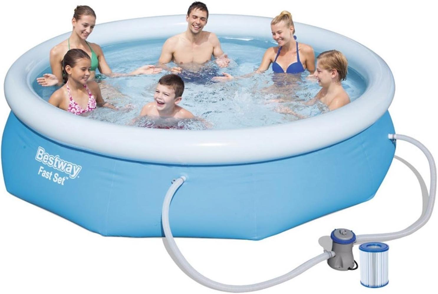 Bestway Fast Set Pool 305x76cm + Pumpe 57270 GS Bild 1