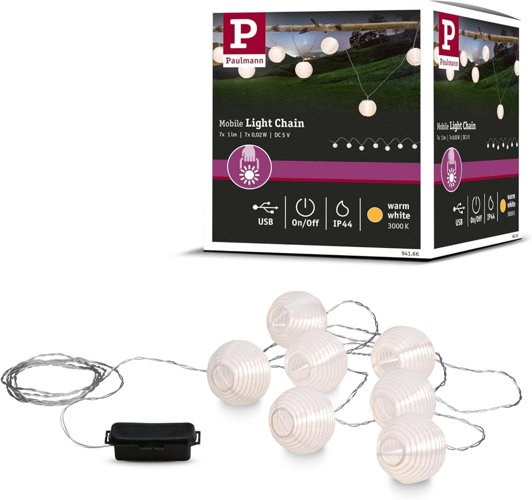 Paulmann No. 94166 Outdoor Lichterkette Mobile Lampion IP44 Bild 1