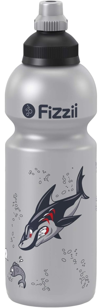 Fizzii Trinkflasche Hai 600 ml. auslaufsicher Bild 1