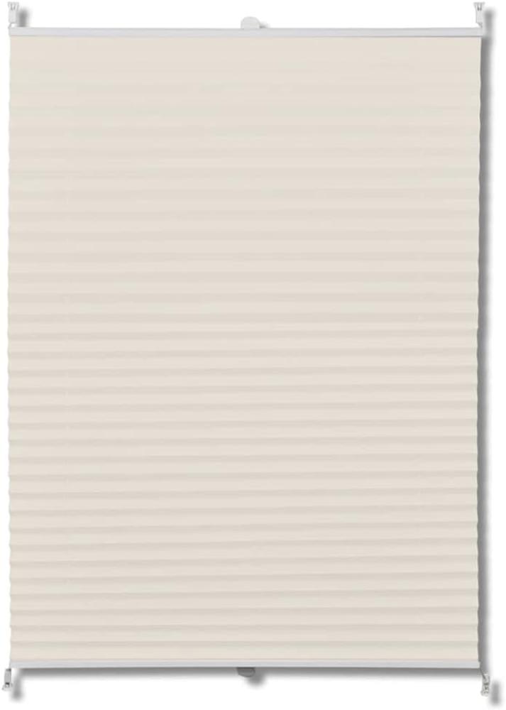 Plissee Faltrollo Rollo Jalousie Plisseerollo 90x200cm Creme 240640 Bild 1