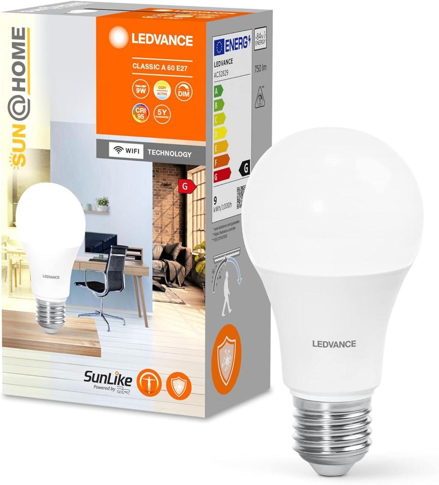 LEDVANCE Wifi SUN@HOME LED Lampe Tunable Weiß (ex 57W) 9W / 2200-5000K E27 Bild 1