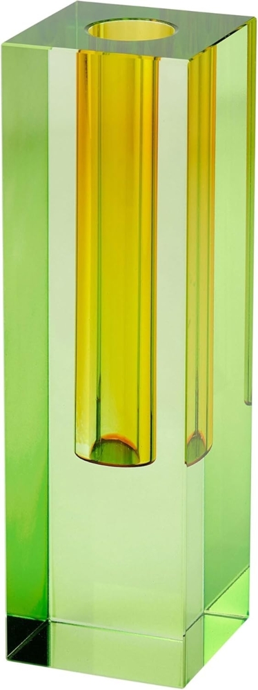 Gift Company Sari Kristallglas Vase H19 5 cm grün/gelb gs Bild 1