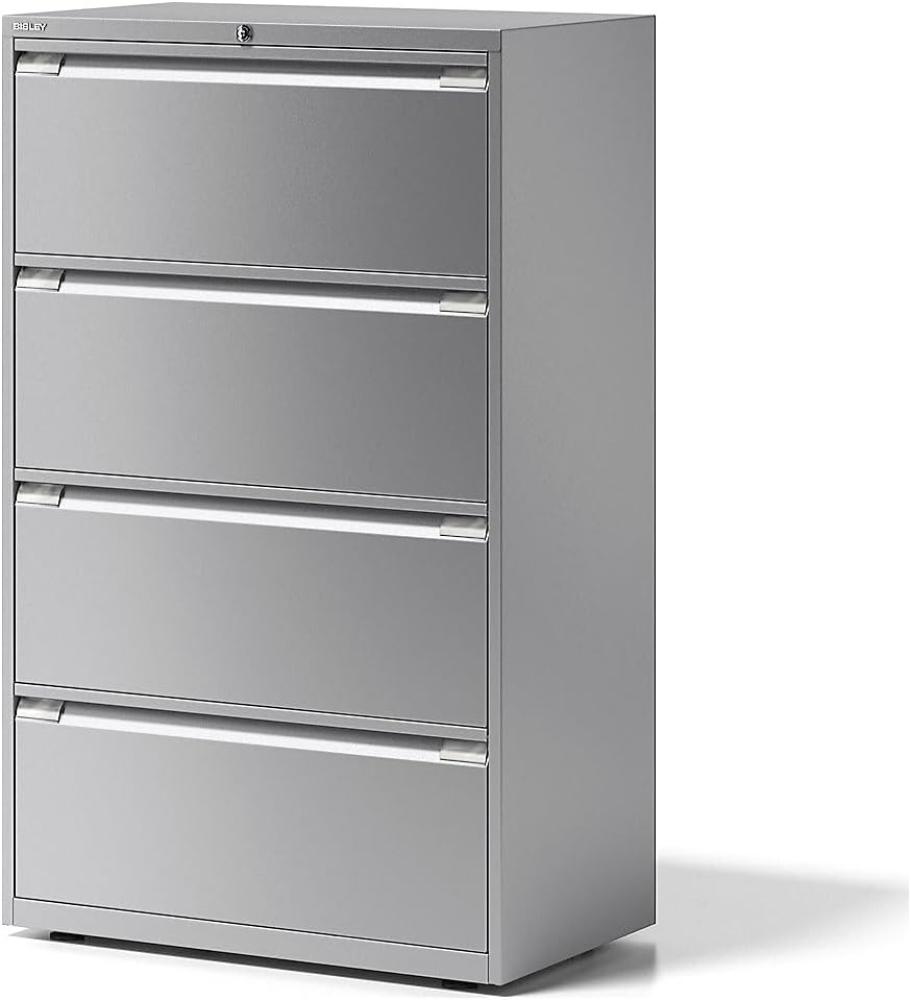 Hängeregistraturschrank Essentials, 4 Hängeregistratur à H 304 mm, Farbe silber Bild 1