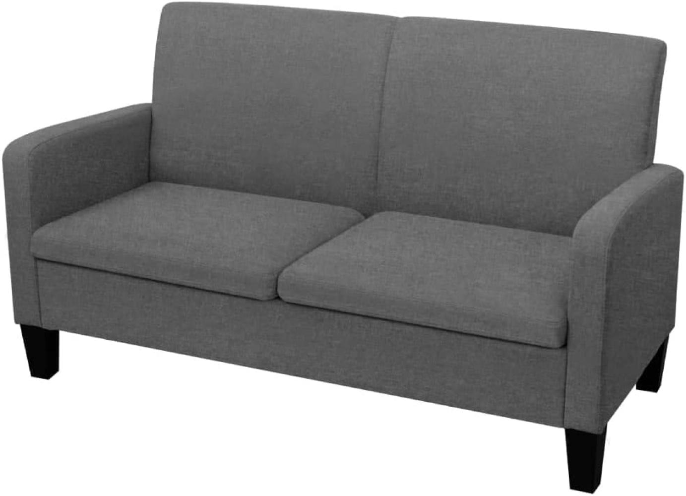 vidaXL 2-Sitzersofa 135 x 65 x76 cm Dunkelgrau 244709 Bild 1