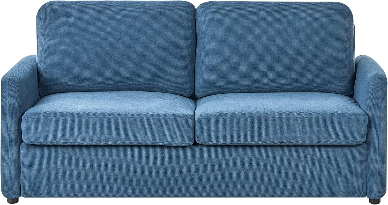 Schlafsofa BENNAS Blau Stoff Bild 1