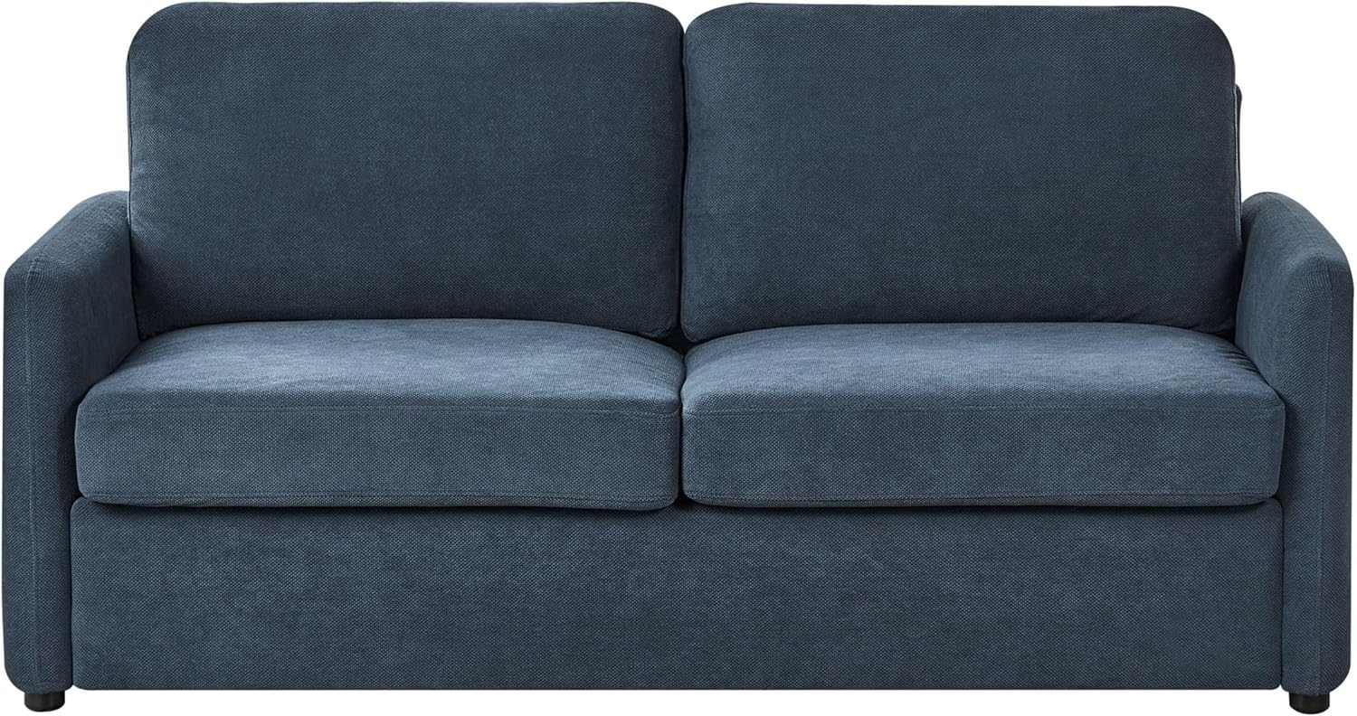 Schlafsofa BENNAS Blau Stoff Bild 1